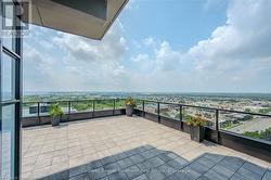 Balcony with a city view - 