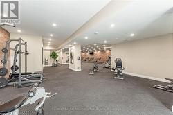 Gym featuring baseboards, visible vents, and recessed lighting - 