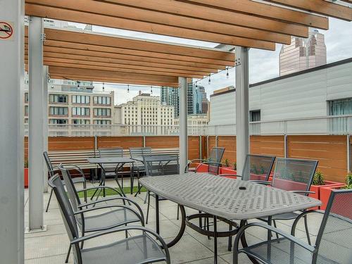 Terrasse - 702-1200 Rue St-Alexandre, Montréal (Ville-Marie), QC - Outdoor With Deck Patio Veranda With Exterior