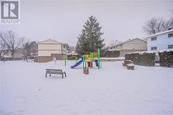 View of snow covered playground - 