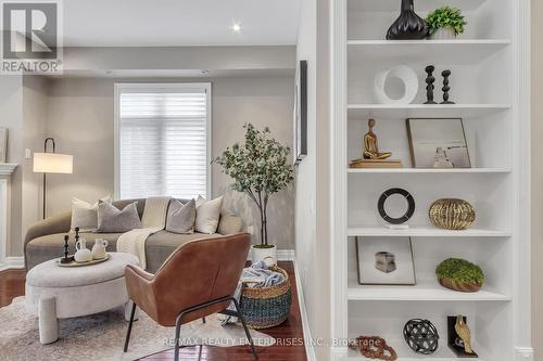 36 Compass Way, Mississauga, ON - Indoor Photo Showing Living Room With Fireplace