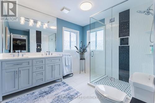 4-piece primary ensuite bath - 855 Oakcrossing Road, London, ON - Indoor Photo Showing Bathroom