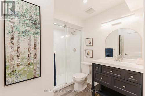 Lower level 3-piece bath - 855 Oakcrossing Road, London, ON - Indoor Photo Showing Bathroom