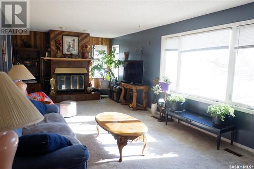 529 6Th Avenue E, Assiniboia, SK - Indoor Photo Showing Living Room With Fireplace