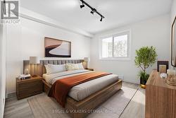 Virtually staged Bedroom - 