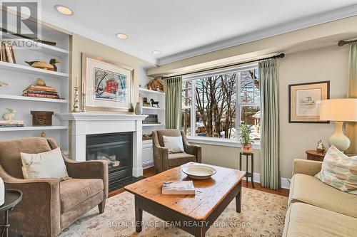 67 Jardin, Ottawa, ON - Indoor Photo Showing Living Room With Fireplace