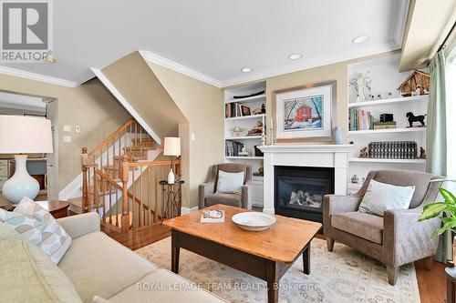 67 Jardin, Ottawa, ON - Indoor Photo Showing Living Room With Fireplace