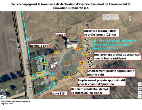 Plan (croquis) - 4304 Route 315, Mayo, QC 