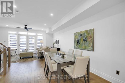 Open concept dining and living room - 400 Berkley Avenue, Ottawa, ON - Indoor Photo Showing Dining Room