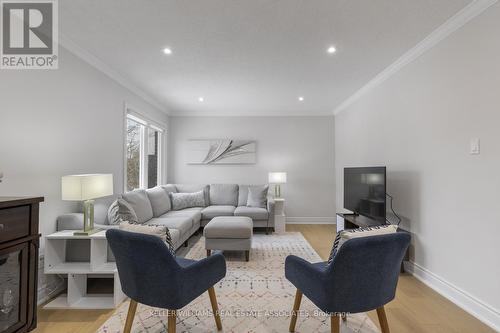 3591 Ash Row Crescent, Mississauga, ON - Indoor Photo Showing Living Room With Fireplace