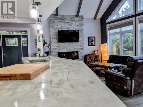 1 Route 380 Highway, Head Harbour, NL - Indoor Photo Showing Living Room With Fireplace