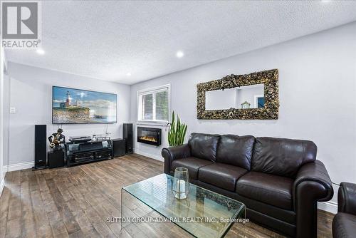 2840 Tradewind Drive, Mississauga, ON - Indoor Photo Showing Living Room With Fireplace