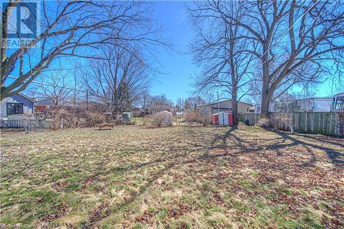 View of yard with a shed, an outdoor structure, and fence - 153 Ballantyne Avenue, Cambridge, ON - Outdoor