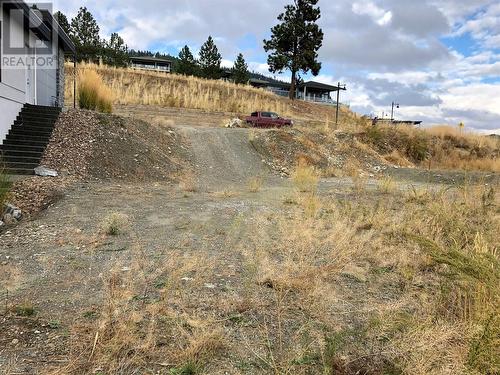 Looking up from the back of the lot - 8916 Hampshire Crescent, Vernon, BC 