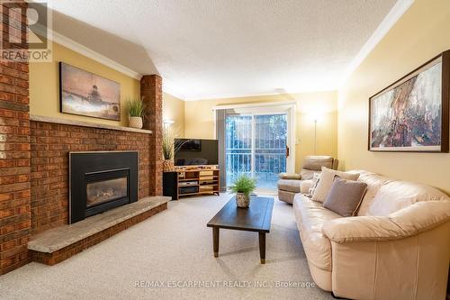 3 San Paulo Drive, Hamilton, ON - Indoor Photo Showing Living Room With Fireplace