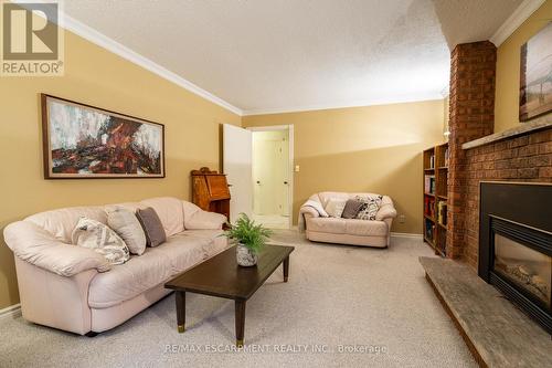 3 San Paulo Drive, Hamilton, ON - Indoor Photo Showing Living Room With Fireplace