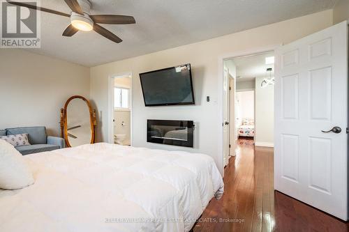 19 Vista Court, Hamilton, ON - Indoor Photo Showing Bedroom With Fireplace