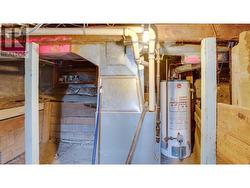 Crawl space with head room. Furnace and HWT. - 