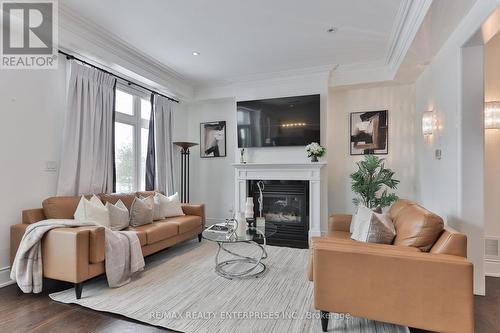 3630 Silverplains Drive, Mississauga, ON - Indoor Photo Showing Living Room With Fireplace