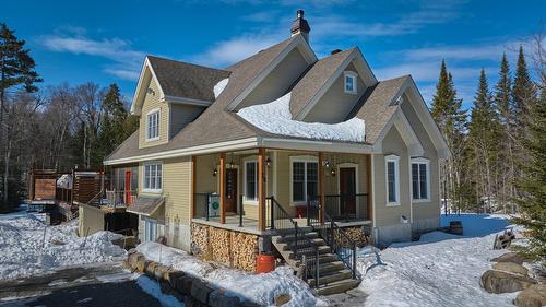 Façade - 30 Ch. Gérard, Saint-Donat, QC - Outdoor With Deck Patio Veranda With Facade
