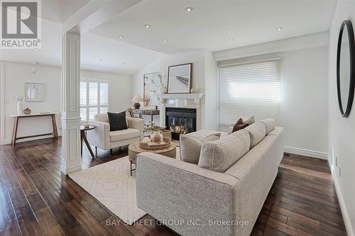 3432 Ingram Road, Mississauga, ON - Indoor Photo Showing Living Room With Fireplace