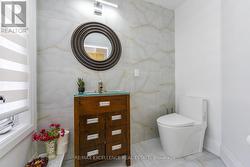 Powder washroom with heated floor - 