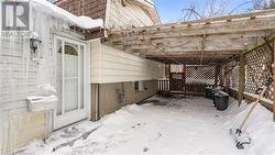 View of snow covered patio - 