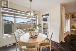 Breakfast nook w access to W facing Covered Deck - 