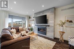 Living Room with 46\" Gas Fireplace - 