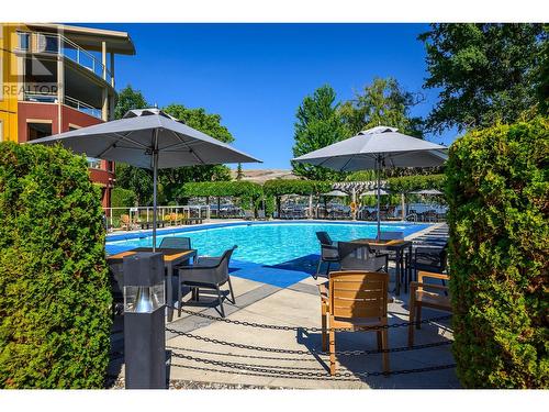 7343 Okanagan Landing Road Unit# 1124, Vernon, BC - Outdoor With In Ground Pool With Backyard