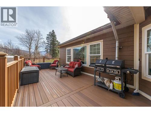 Main house back deck - 3210 / 3208 Cory Road, Keremeos, BC 