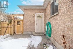 Side gate and garage back entrance - 