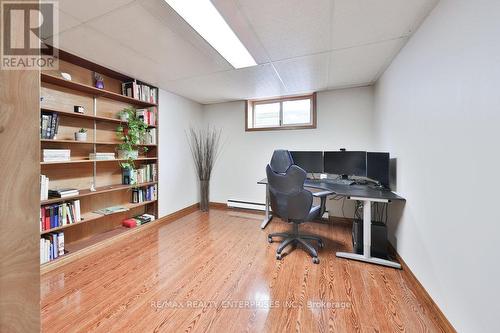 Bedroom 4/Office, Closet, Above Grade Window - 1169 Wildfield Crescent, Mississauga, ON - Indoor Photo Showing Office