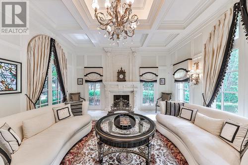 489 Lakeshore Road E, Oakville, ON - Indoor Photo Showing Living Room With Fireplace
