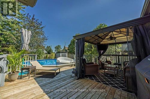 12 Graydon Drive, South-West Oxford (Mount Elgin), ON - Outdoor With Above Ground Pool With Deck Patio Veranda With Exterior