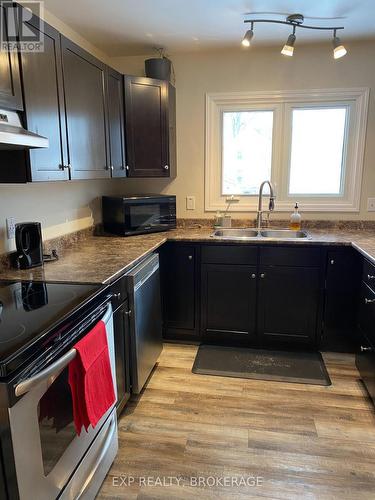 Main Level Kitchen - A & B - 185 Elm Street, Gananoque, ON - Indoor Photo Showing Kitchen With Double Sink