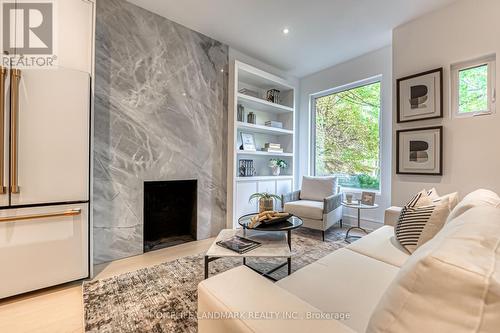 195 Albany Avenue, Toronto, ON - Indoor Photo Showing Living Room With Fireplace