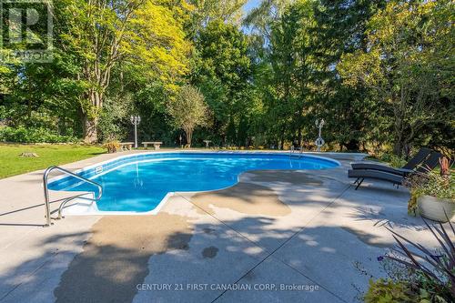 1496 Stoneybrook Crescent, London, ON - Outdoor With In Ground Pool With Backyard