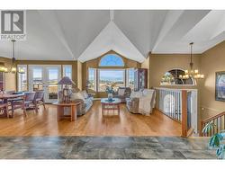 Vaulted ceilings and loads of natural light in the main living area - 