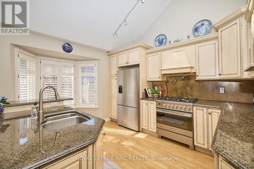 All stainless steel appliances. - 12 Brigantine Court, St. Catharines (Port Weller), ON - Indoor Photo Showing Kitchen With Stainless Steel Kitchen With Double Sink With Upgraded Kitchen