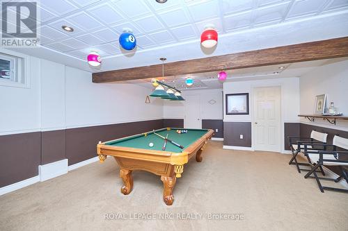The recreation room WITH pool table! - 12 Brigantine Court, St. Catharines (Port Weller), ON - Indoor Photo Showing Other Room