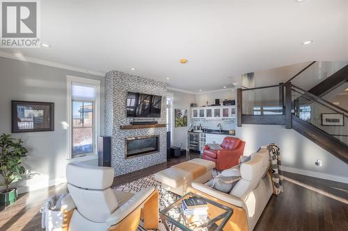 2 Commodore Place, Conception Bay South, NL - Indoor Photo Showing Living Room With Fireplace