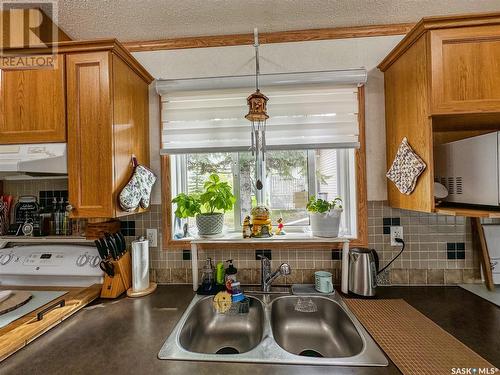 107 May Street, Neudorf, SK - Indoor Photo Showing Kitchen With Double Sink