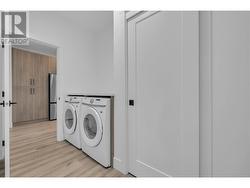 laundry room located off the garage - 