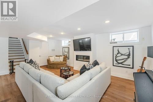 2126 Grange Drive, Mississauga, ON - Indoor Photo Showing Living Room With Fireplace