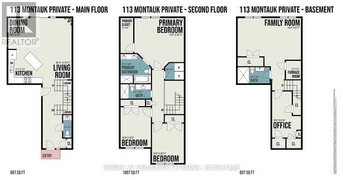 floor plans from mirror unit. - 109 Montauk, Ottawa, ON - Other