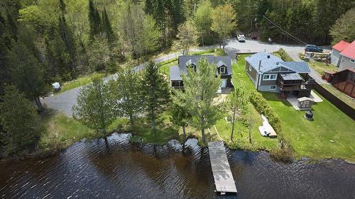 Photo aérienne - 377 Ch. Lac-Léon, Saint-Donat, QC - Outdoor With Body Of Water With View