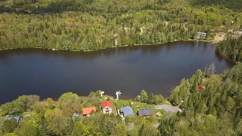 Photo aérienne - 377 Ch. Lac-Léon, Saint-Donat, QC - Outdoor With Body Of Water With View