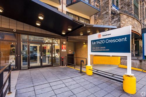 Exterior entrance - 504-1420 Rue Crescent, Montréal (Ville-Marie), QC - Outdoor