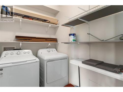 Laundry with Storage - 778 Rutland Road N Unit# 413, Kelowna, BC - Indoor Photo Showing Laundry Room